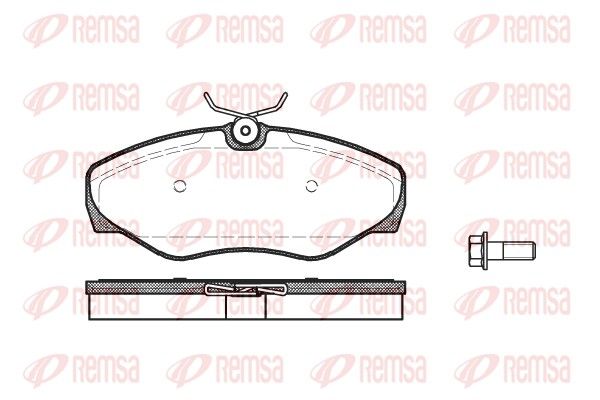 REMSA 0834.00 Brake Pad Set, disc brake