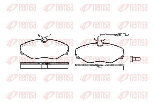 REMSA 0834.01 Brake Pad Set, disc brake