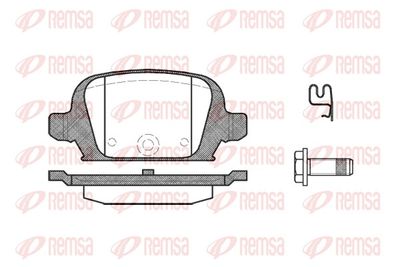 Brake Pad Set, disc brake REMSA 0835.02