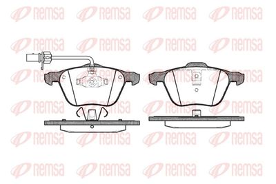 Brake Pad Set, disc brake REMSA 0836.02