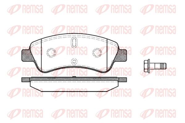 REMSA 0840.10 Brake Pad Set, disc brake