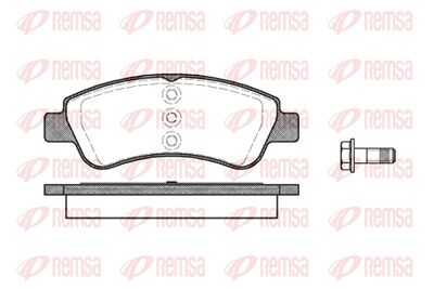 Brake Pad Set, disc brake REMSA 0840.20