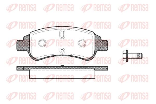 REMSA 0840.30 Brake Pad Set, disc brake