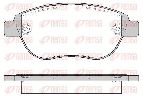 REMSA 0841.00 Brake Pad Set, disc brake