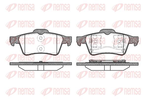 REMSA 0842.00 Brake Pad Set, disc brake