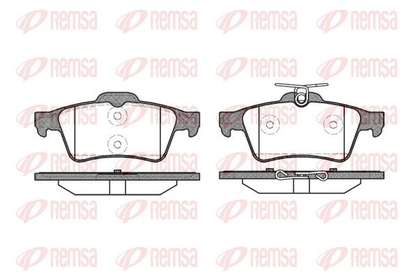 REMSA 0842.20 Brake Pad Set, disc brake