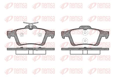 Brake Pad Set, disc brake REMSA 0842.30