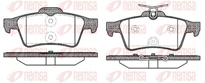 Brake Pad Set, disc brake REMSA 0842.40