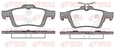 Brake Pad Set, disc brake REMSA 0842.70