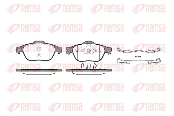 REMSA 0843.00 Brake Pad Set, disc brake