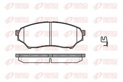 Brake Pad Set, disc brake REMSA 0845.01