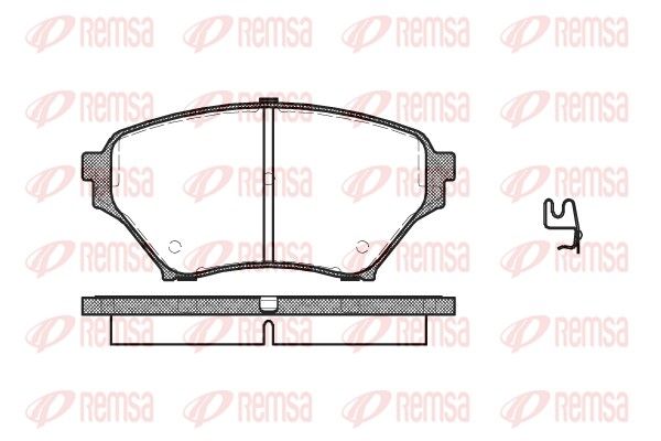 REMSA 0850.02 Brake Pad Set, disc brake