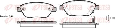 Brake Pad Set, disc brake REMSA 0859.21