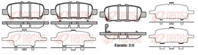 Brake Pad Set, disc brake REMSA 0876.41