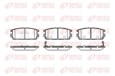 Brake Pad Set, disc brake REMSA 0877.02