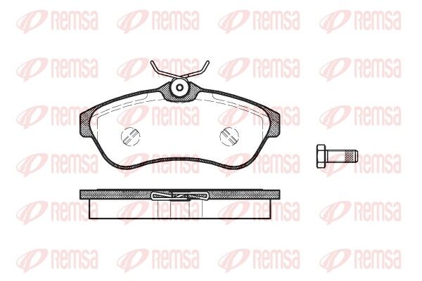 REMSA 0880.00 Brake Pad Set, disc brake