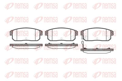 Brake Pad Set, disc brake REMSA 0883.11