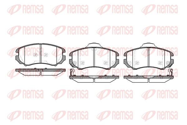 REMSA 0953.02 Brake Pad Set, disc brake