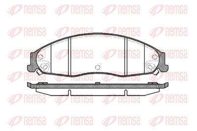 Brake Pad Set, disc brake REMSA 0955.08