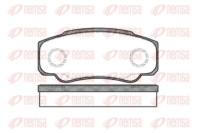 Brake Pad Set, disc brake REMSA 0961.00