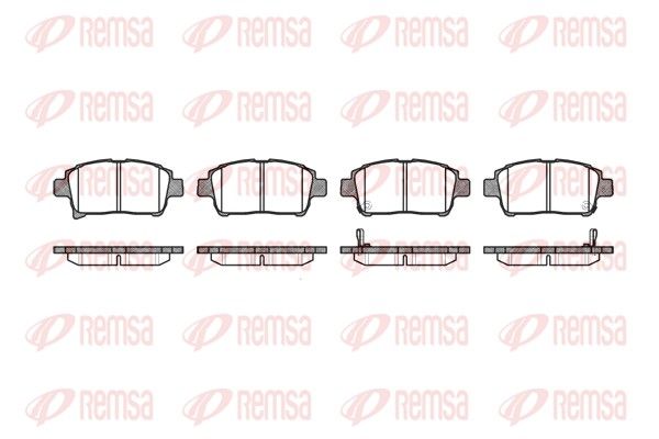 REMSA 0971.02 Brake Pad Set, disc brake