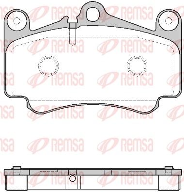 Brake Pad Set, disc brake REMSA 0981.00