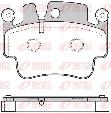 Brake Pad Set, disc brake REMSA 0982.00