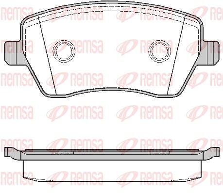 REMSA 0987.00 Brake Pad Set, disc brake