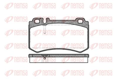 Brake Pad Set, disc brake REMSA 0993.00