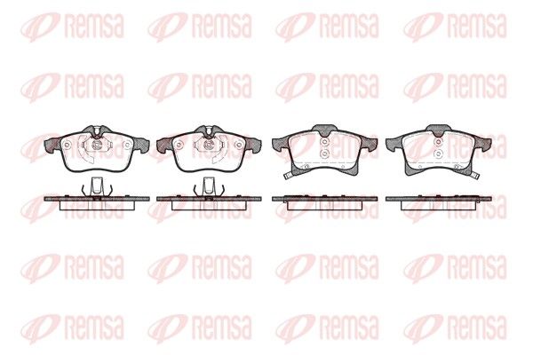 REMSA 1036.02 Brake Pad Set, disc brake