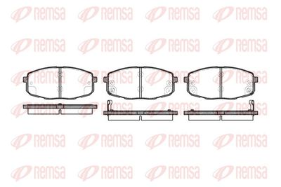 Brake Pad Set, disc brake REMSA 1038.02