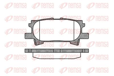 Brake Pad Set, disc brake REMSA 1040.00