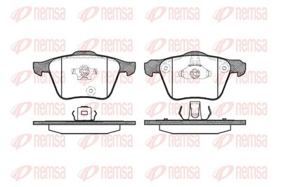 Brake Pad Set, disc brake REMSA 1043.00