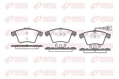 Brake Pad Set, disc brake REMSA 1045.01