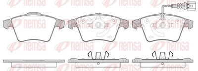 Brake Pad Set, disc brake REMSA 1045.11