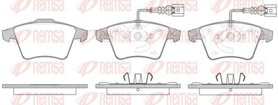 Brake Pad Set, disc brake REMSA 1045.22