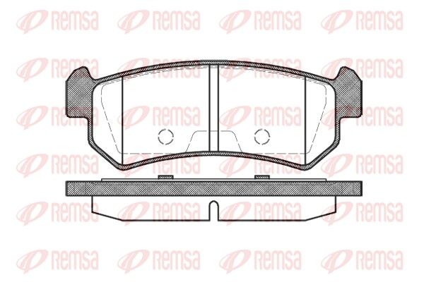 REMSA 1048.00 Brake Pad Set, disc brake