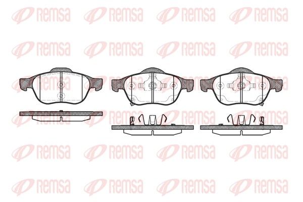 REMSA 1054.02 Brake Pad Set, disc brake