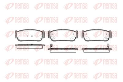 Brake Pad Set, disc brake REMSA 1063.02