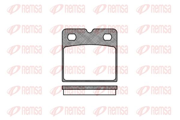 REMSA 1067.00 Brake Pad Set, disc brake