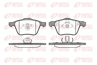 Brake Pad Set, disc brake REMSA 1070.00