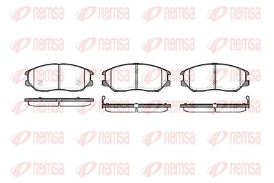 Brake Pad Set, disc brake REMSA 1085.02