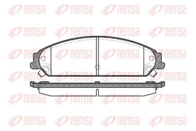 Brake Pad Set, disc brake REMSA 1128.08