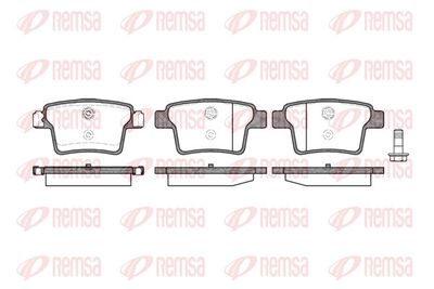 Brake Pad Set, disc brake REMSA 1149.10