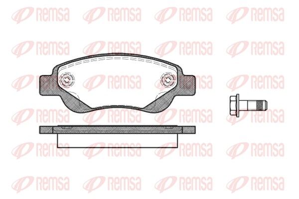 REMSA 1177.00 Brake Pad Set, disc brake