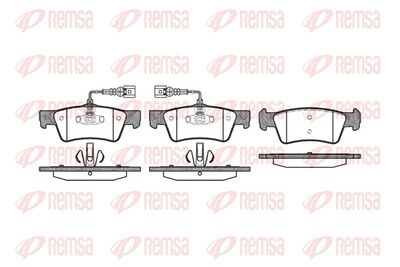 Brake Pad Set, disc brake REMSA 1187.02