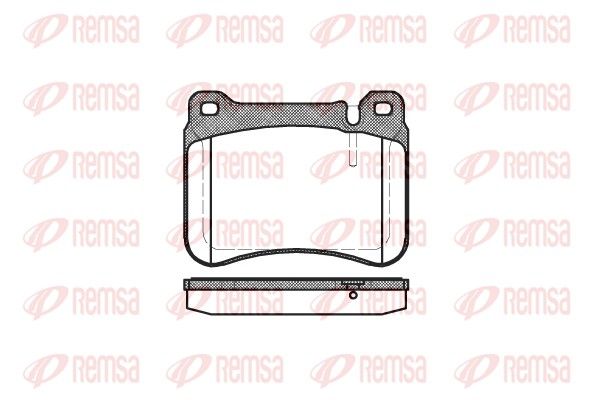 REMSA 1193.00 Brake Pad Set, disc brake