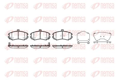 Brake Pad Set, disc brake REMSA 1194.02