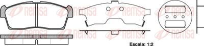 Brake Pad Set, disc brake REMSA 1199.00