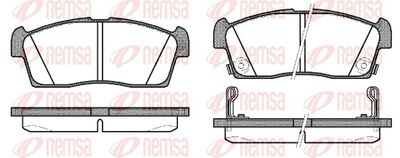 Brake Pad Set, disc brake REMSA 1199.02